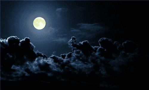今晚的月亮好亮心情说说