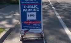 美国超级碗的停车费400美元上热搜 网友：还不如停路边被拖走