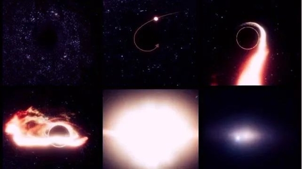 首次发现:一个流浪的超级黑洞 正在吞掉恒星