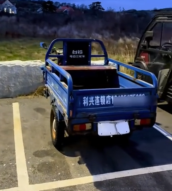 男子瑞典偶遇中国电动三蹦子：误以为回村了