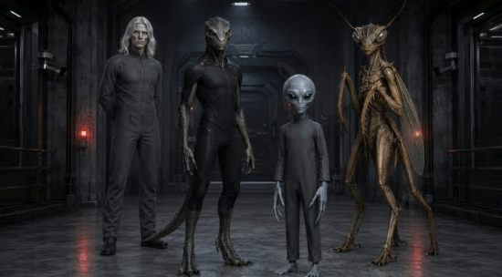 UFO科学家爆料:美国秘密基地藏了至少四种外星人!